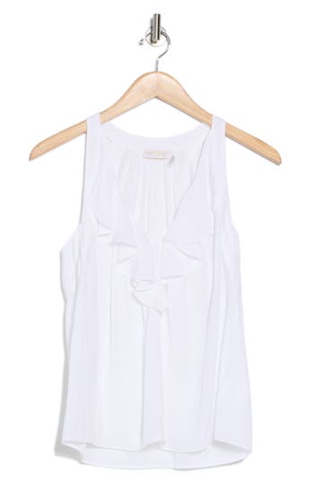 RAMY BROOK RAMY BROOK NELLIE RUFFLE SLEEVELESS TOP