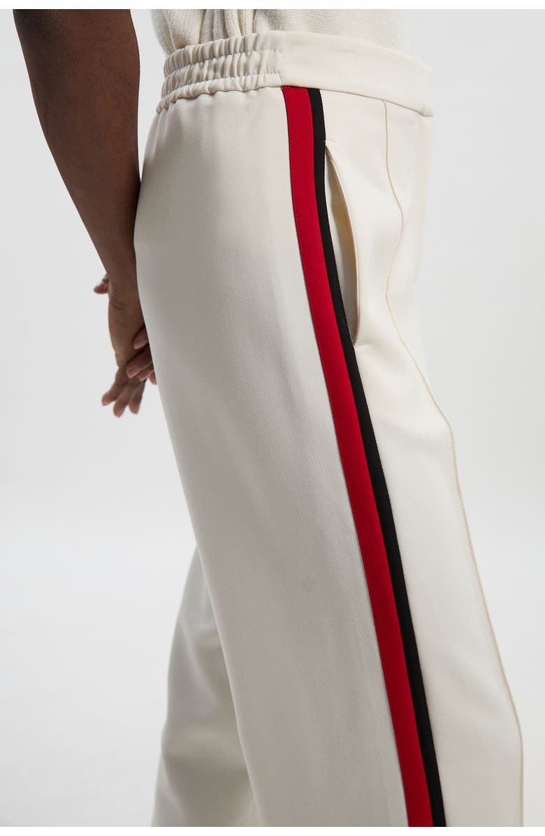 Karen Millen Tailored Straight Leg Trouser, Alternate, color, Ivory