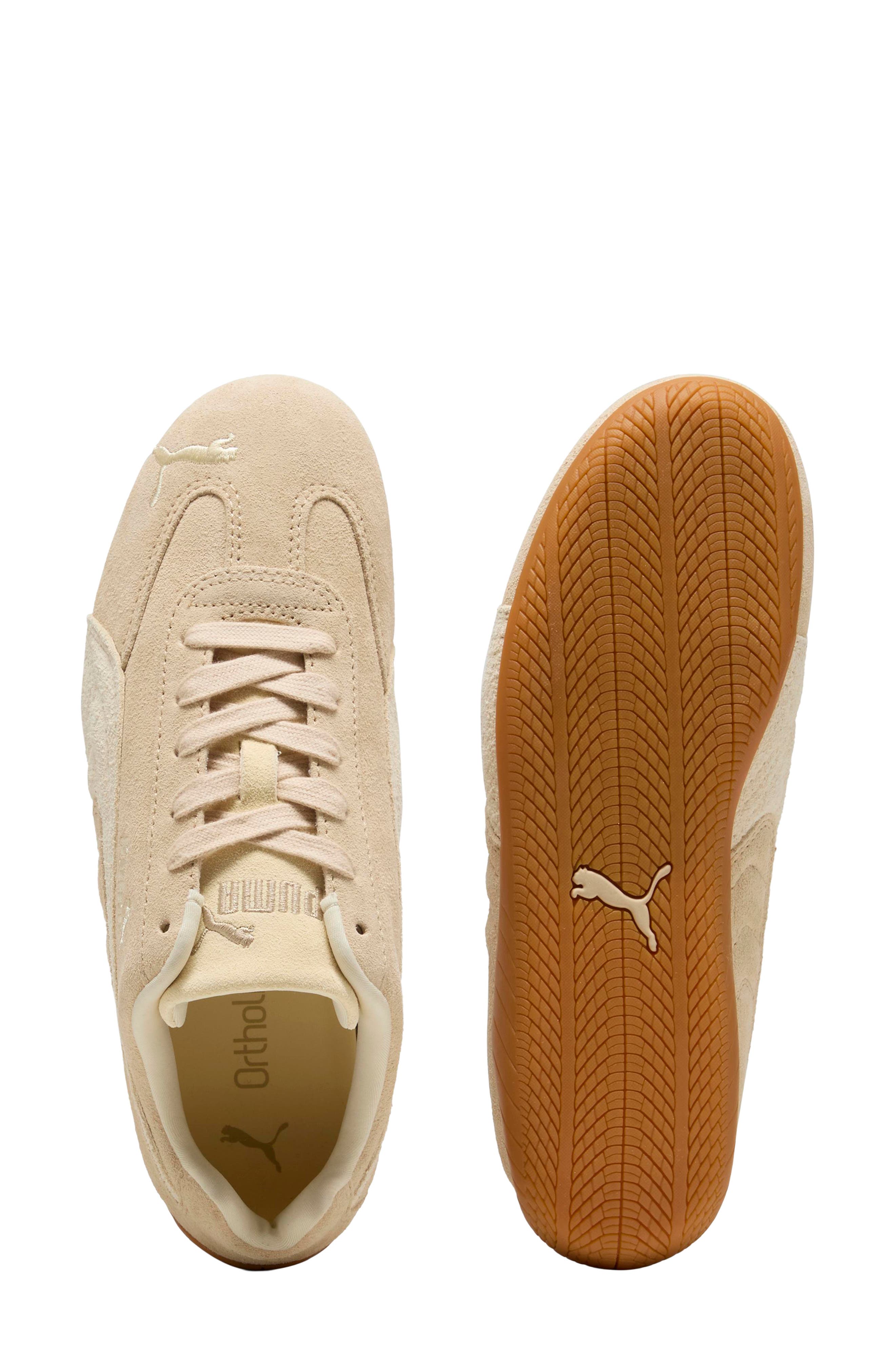 Speedcat Elevated Leather Sneaker, Alternate, color, CASHEW BROWN/ GUM