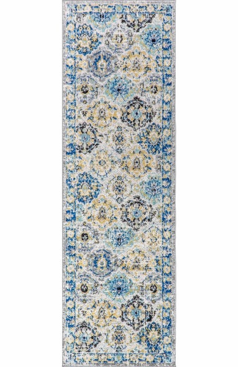 Modern Persian Boho Vintage Trellis Area Rug