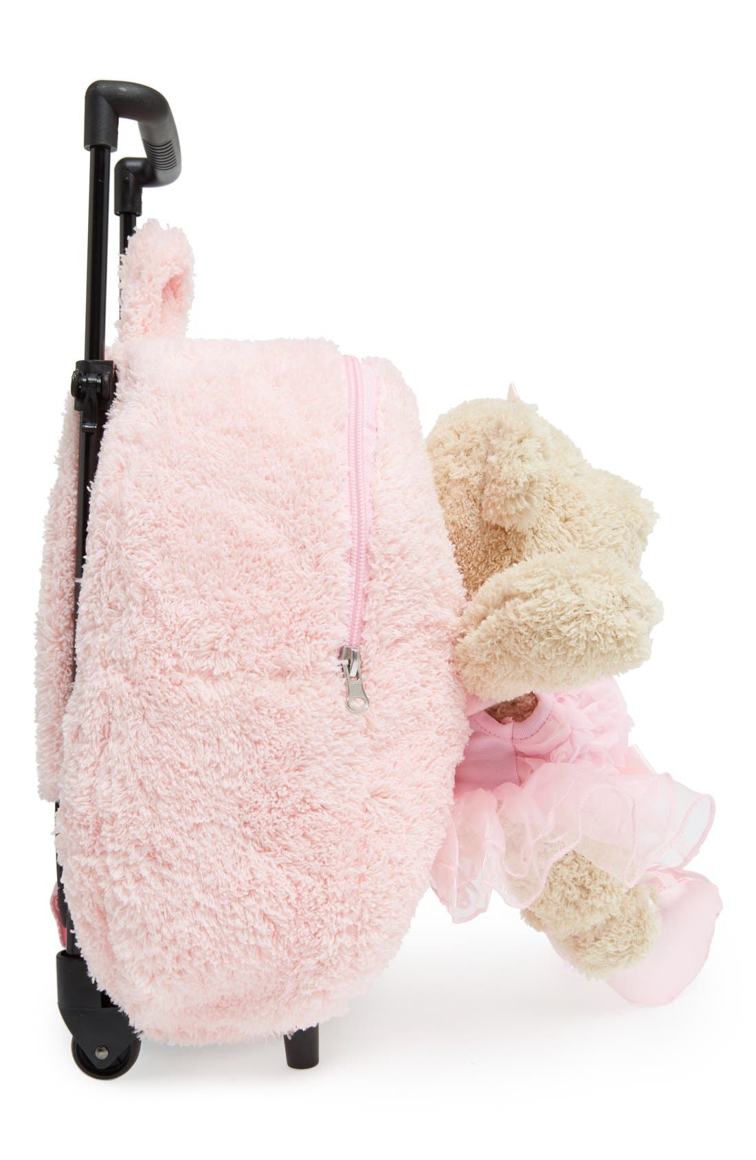 Popatu 'Trolley - Ballet Bear' Rolling Backpack, Alternate, color, Pink