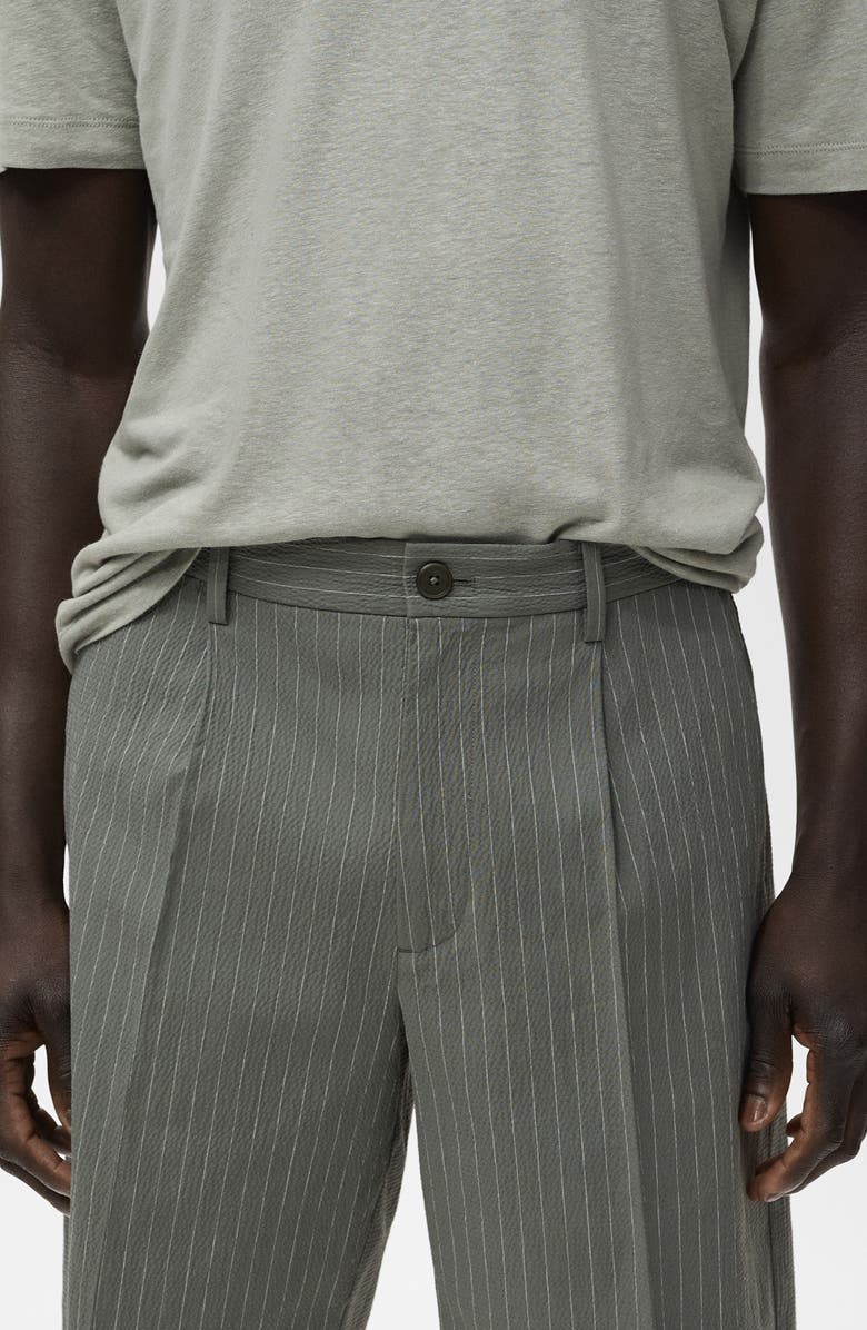 MANGO Slim Fit Stretch Cotton Chino Shorts, Alternate, color, Grey