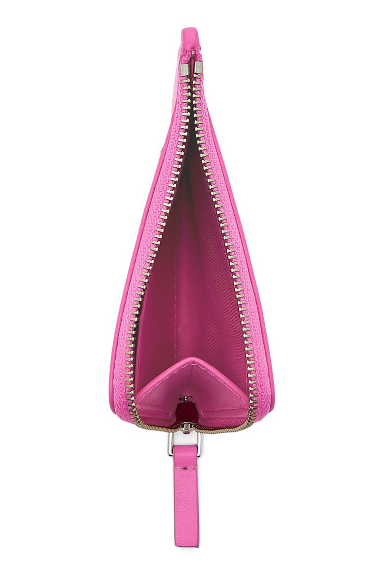 The Charm Top Zip Wallet, Alternate, color, BOW PINK
