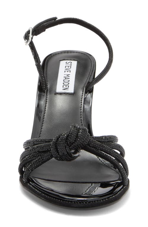 Steve Madden Langley Knotted Slingback Sandal In Black
