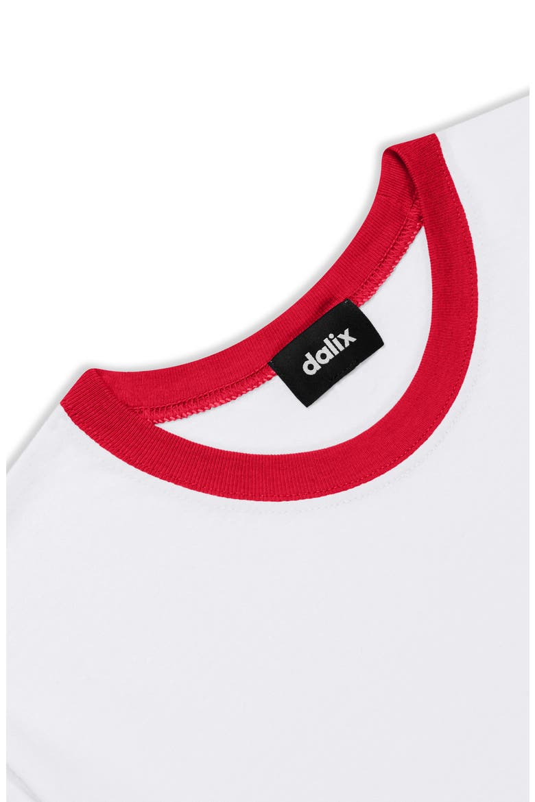 Mens Astronaut Jersey Ringer Tee, Alternate, color, White Red