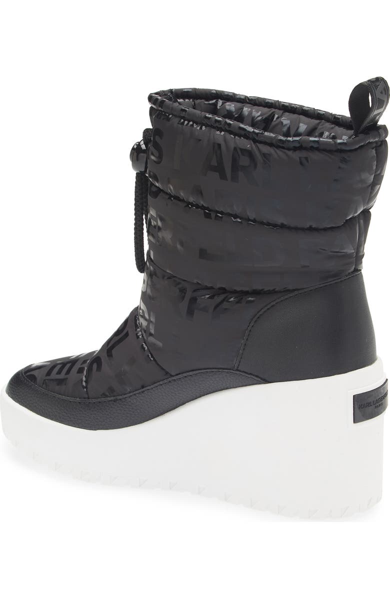 KARL LAGERFELD PARIS Berdina Wedge Boot, Alternate, color, Black