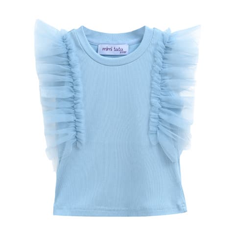 Tulle Frill T-Shirt (Toddler, Little Kid & Big Kid)