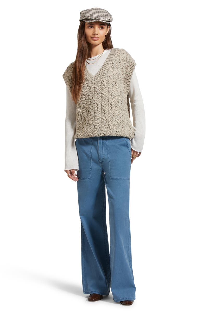 Brixton Lafayette Oversize Sweater Vest, Alternate, color,