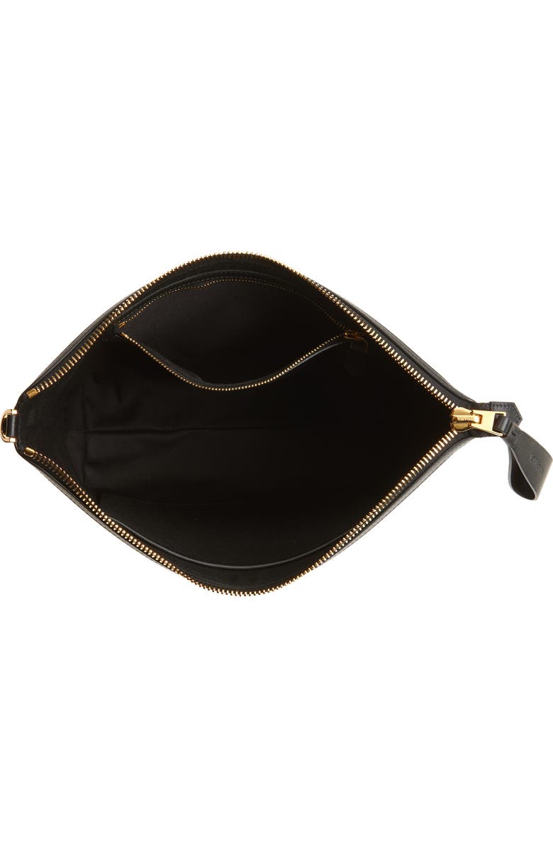 TOM FORD Smooth Leather Messenger Bag, Alternate, color,