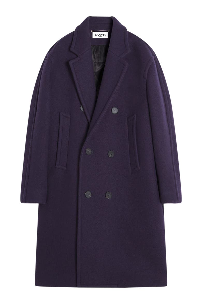 OVERSIZED DOUBLE-BREASTED COAT, Alternate, color, JAPANESE INK