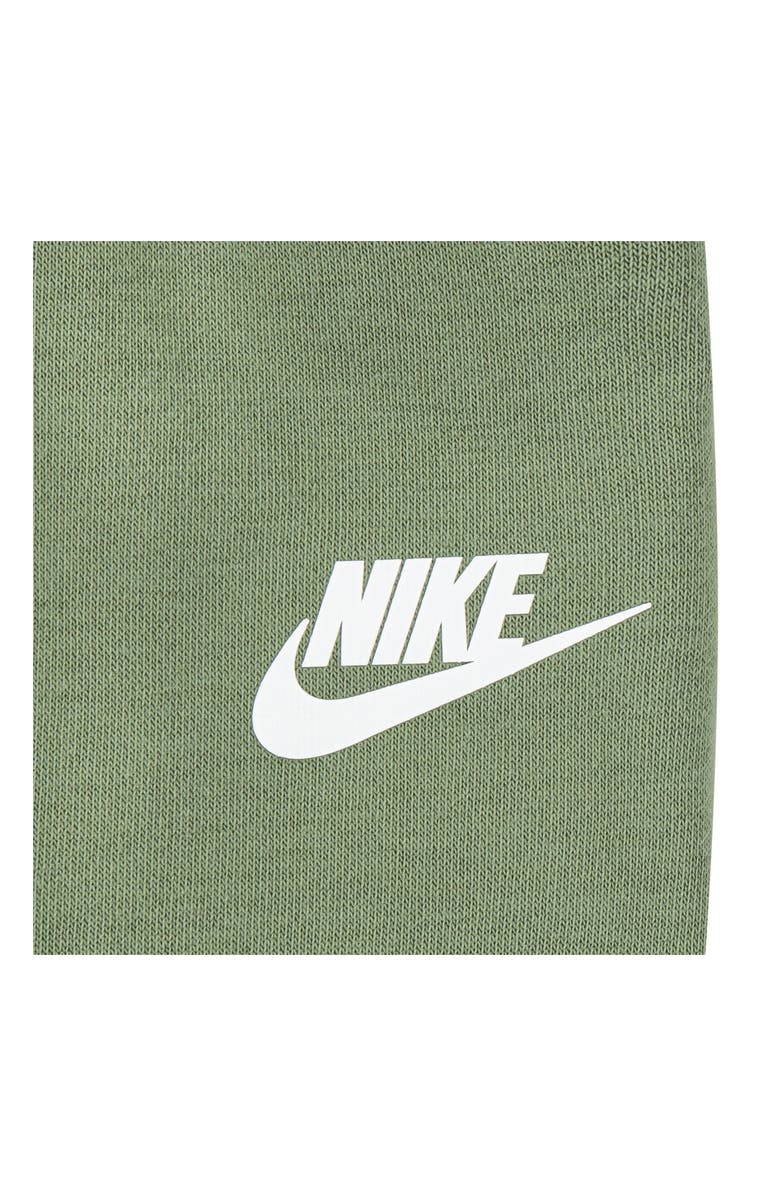 Nike Club Long Sleeve T-Shirt, Fleece Vest & Joggers Set, Alternate, color, Oil Green