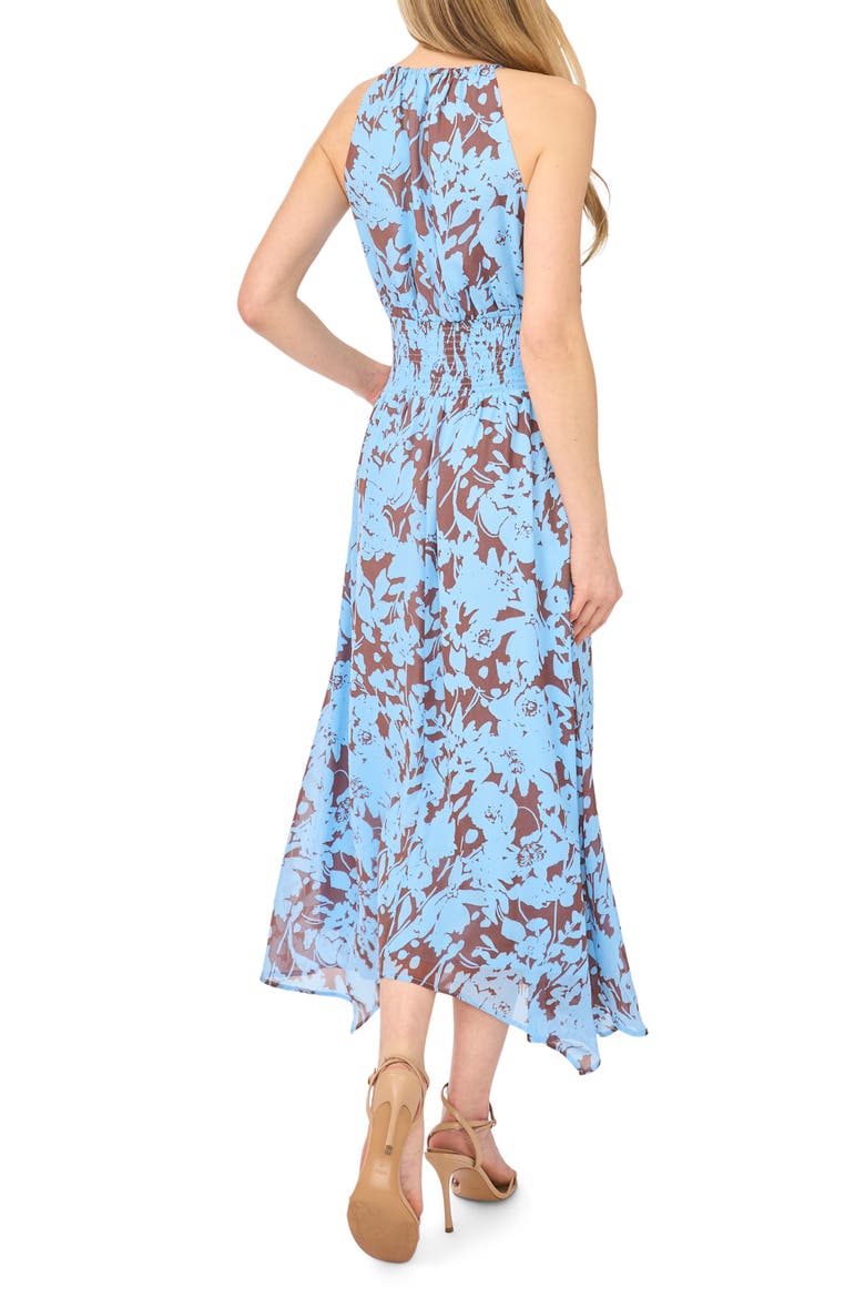 Smocked Waist Handkerchief Hem Dress, Alternate, color, AIRY BLUE