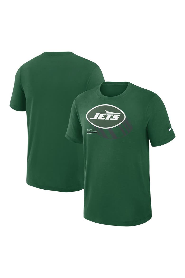 Men's Nike Green New York Jets Left End Run Slub Performance T-Shirt, Main, color, Green