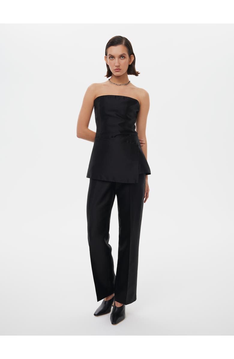 Alas Tailored Silk Wool Pants, Alternate, color, Black