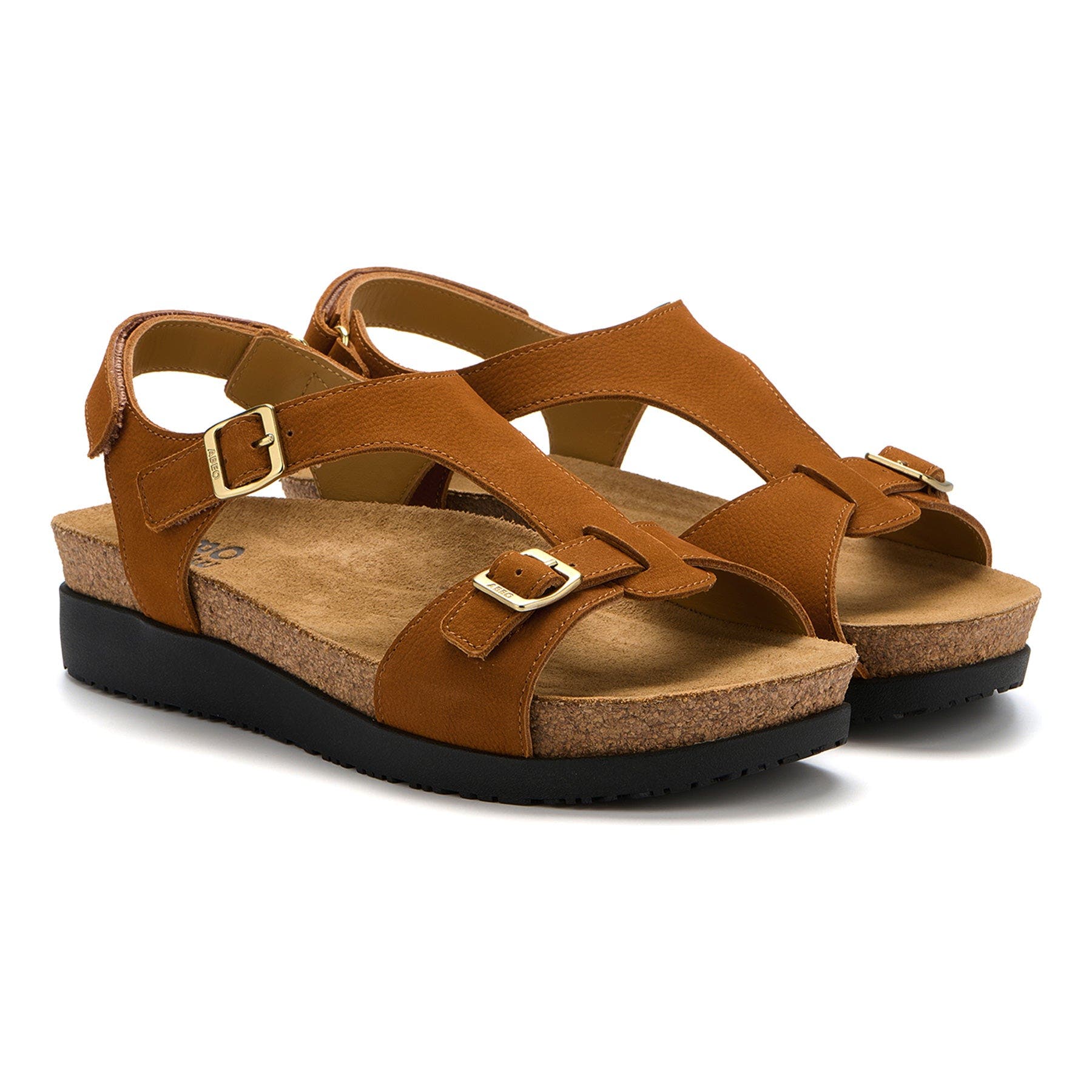 Algarve Buckle Sandal, Alternate, color, Pecan