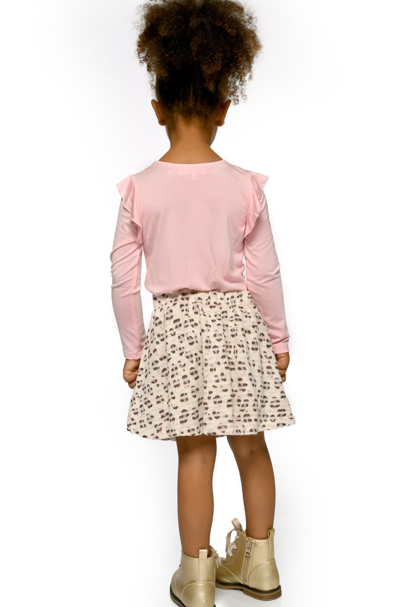 Truly Me Kids' Ruffle Accent Cotton T-Shirt, Alternate, color,