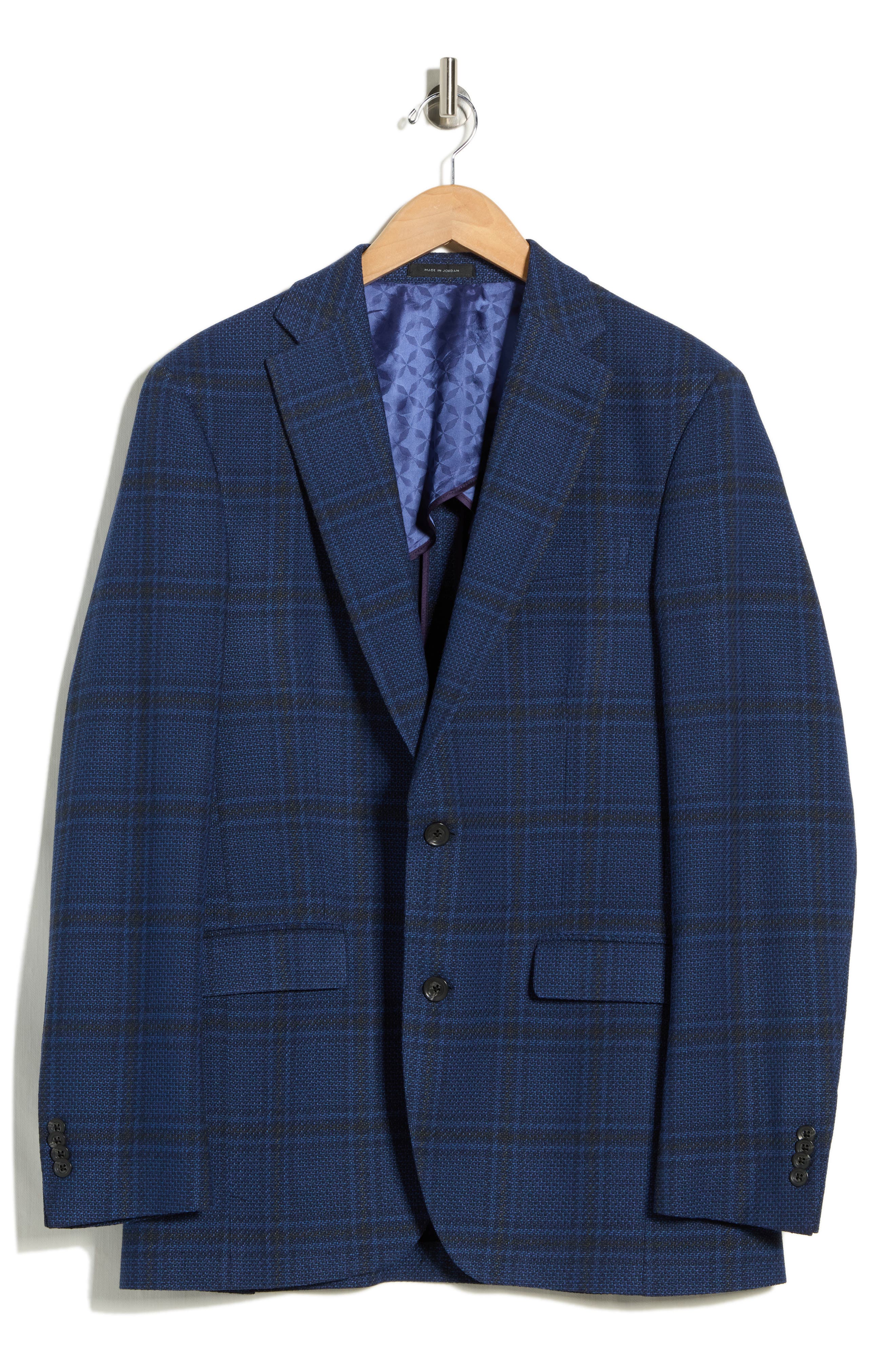 Jack Victor Elex Plaid Wool Blend Sport Coat