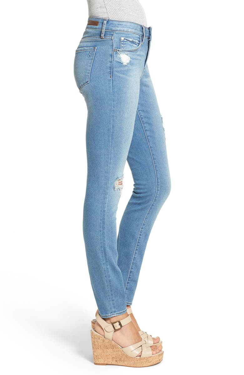 Articles of Society 'Sarah' Destroyed Skinny Jeans, Alternate, color,