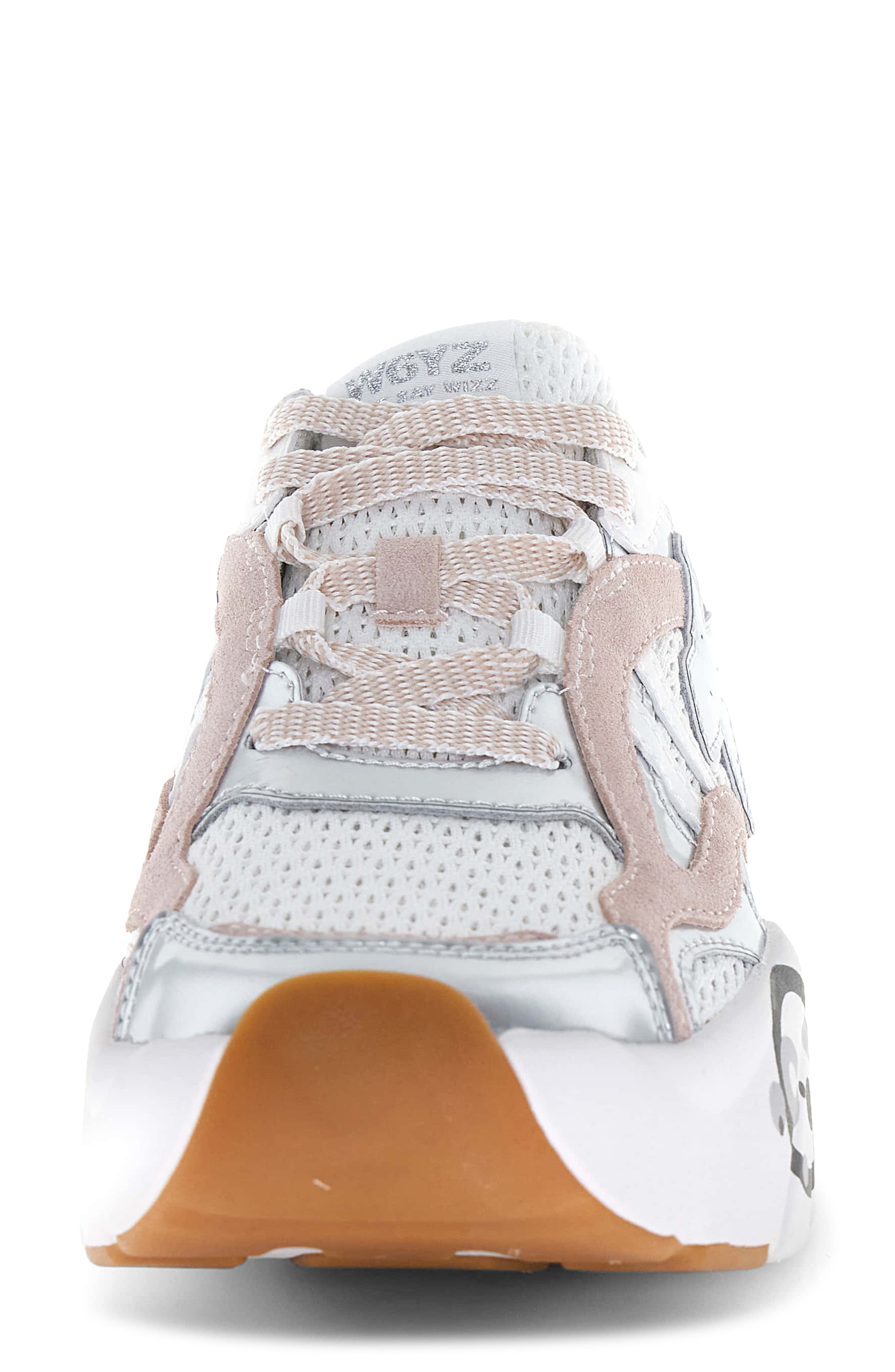 W6YZ Ida Sneaker, Alternate, color, Silver White