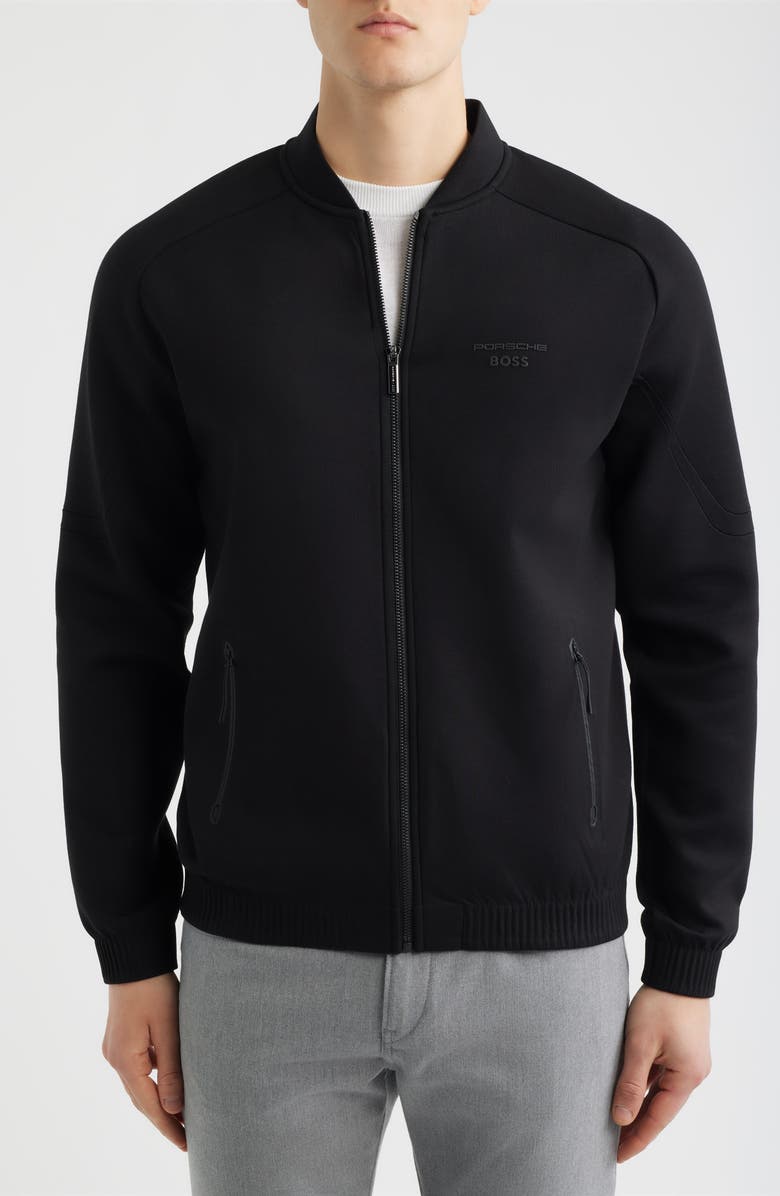 BOSS Porsche Spirit 70 Zip Sweatshirt, Alternate, color, Black
