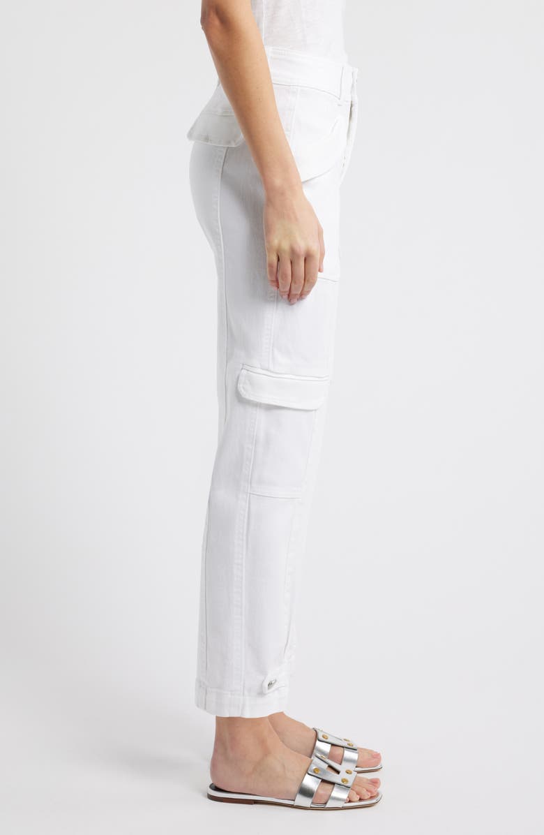 Wit & Wisdom 'Ab'Solution High Waist Ankle Tapered Twill Cargo Pants, Alternate, color, 