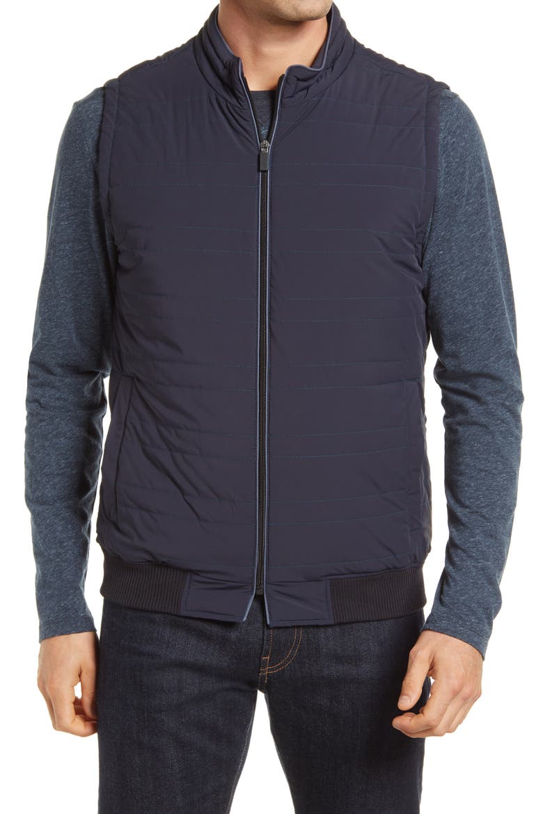 Miller Quilted Vest, Alternate, color, NAVY