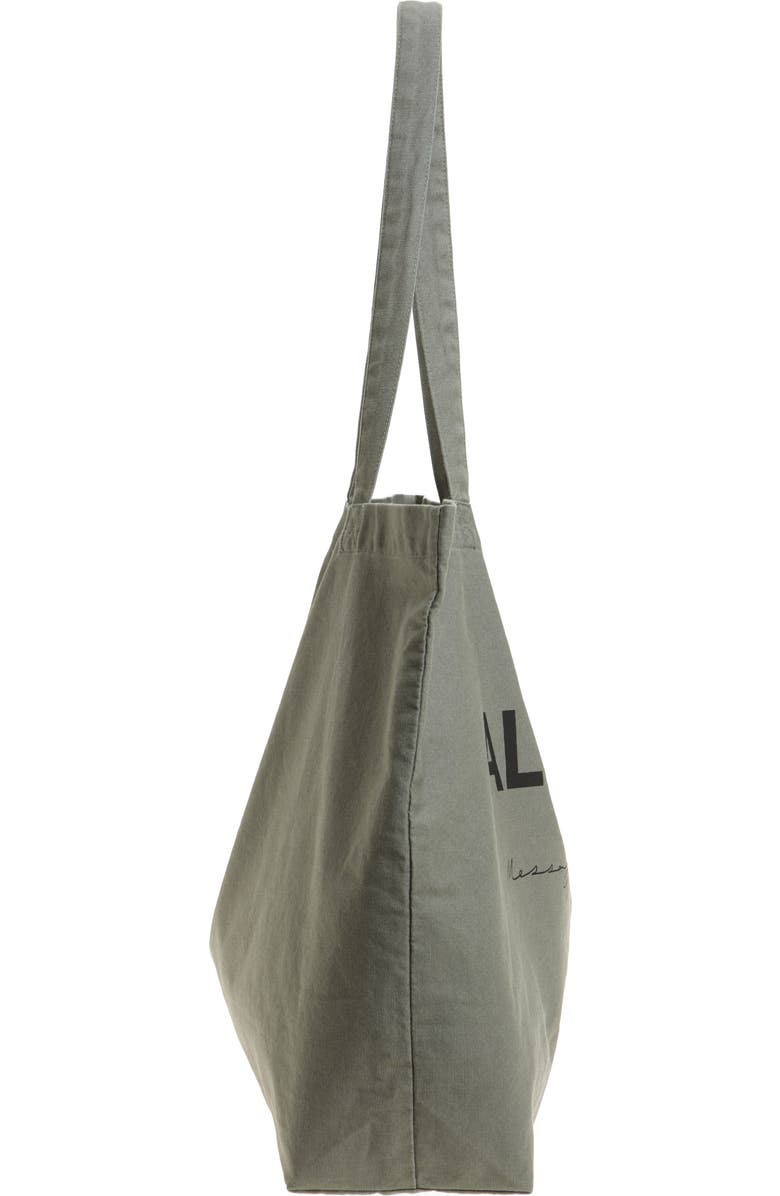 AllSaints Future Cotton Canvas Tote, Alternate, color, Gastor Green