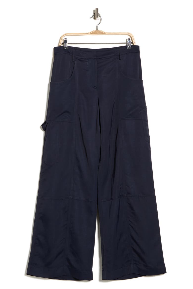 Chrystie Street Wide Leg Carpenter Pants, Alternate, color, MIDNIGHT