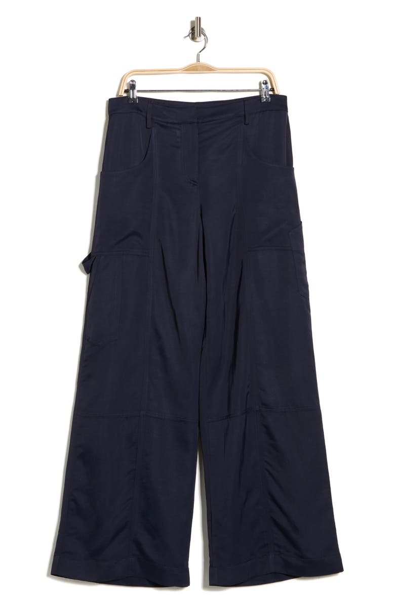 TWP Chrystie Street Wide Leg Carpenter Pants, Main, color, Midnight