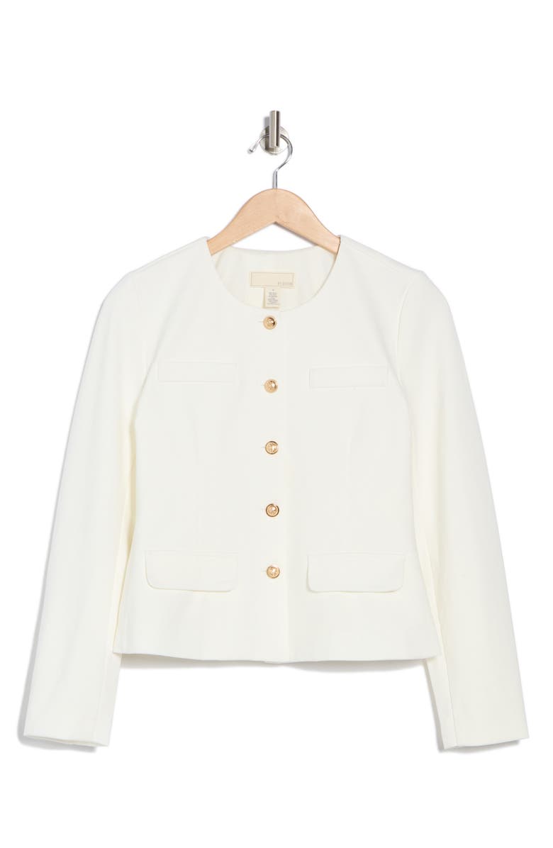 BY DESIGN Europe Ponte Jacket, Alternate, color, Gardenia