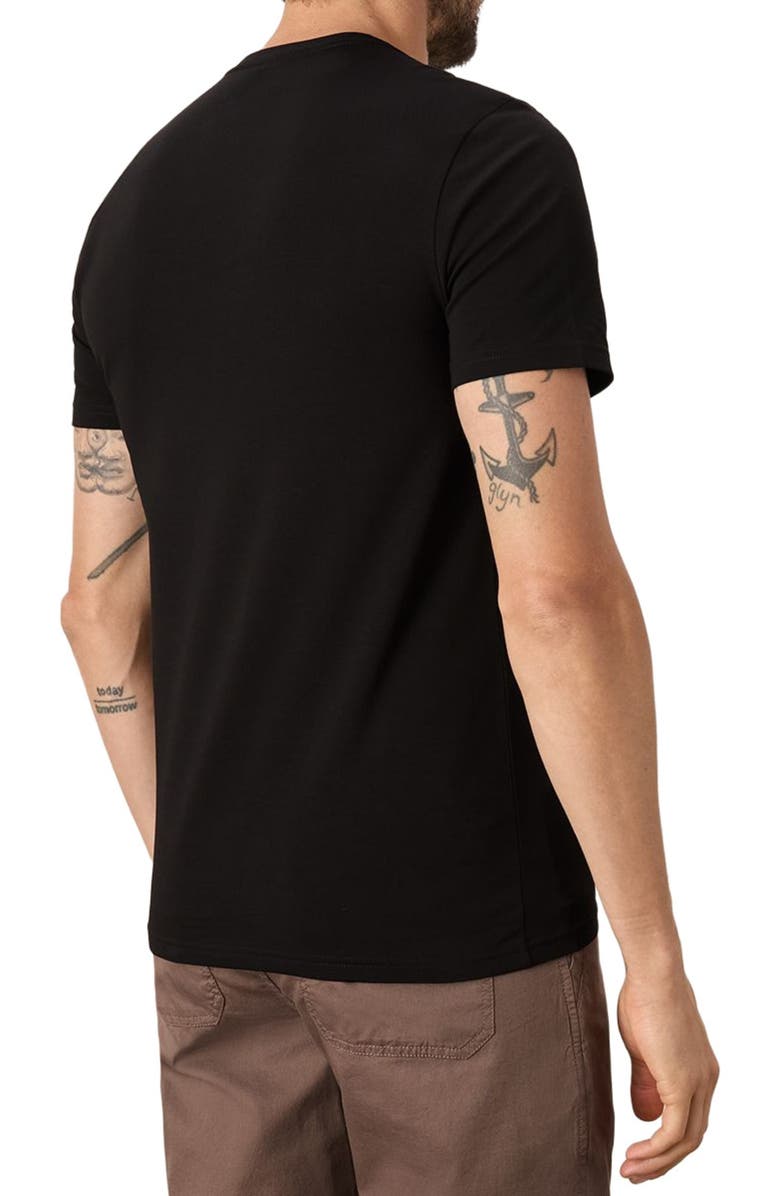 Pact Luxe Essential Slim Fit Crewneck Tee Made With Organic Cotton, Alternate, color, Black