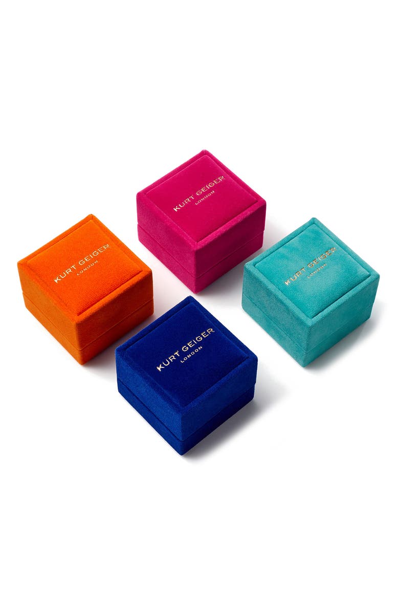 Kurt Geiger London Multicolor Turquoise & Crystal Cocktail Ring, Alternate, color, Blue