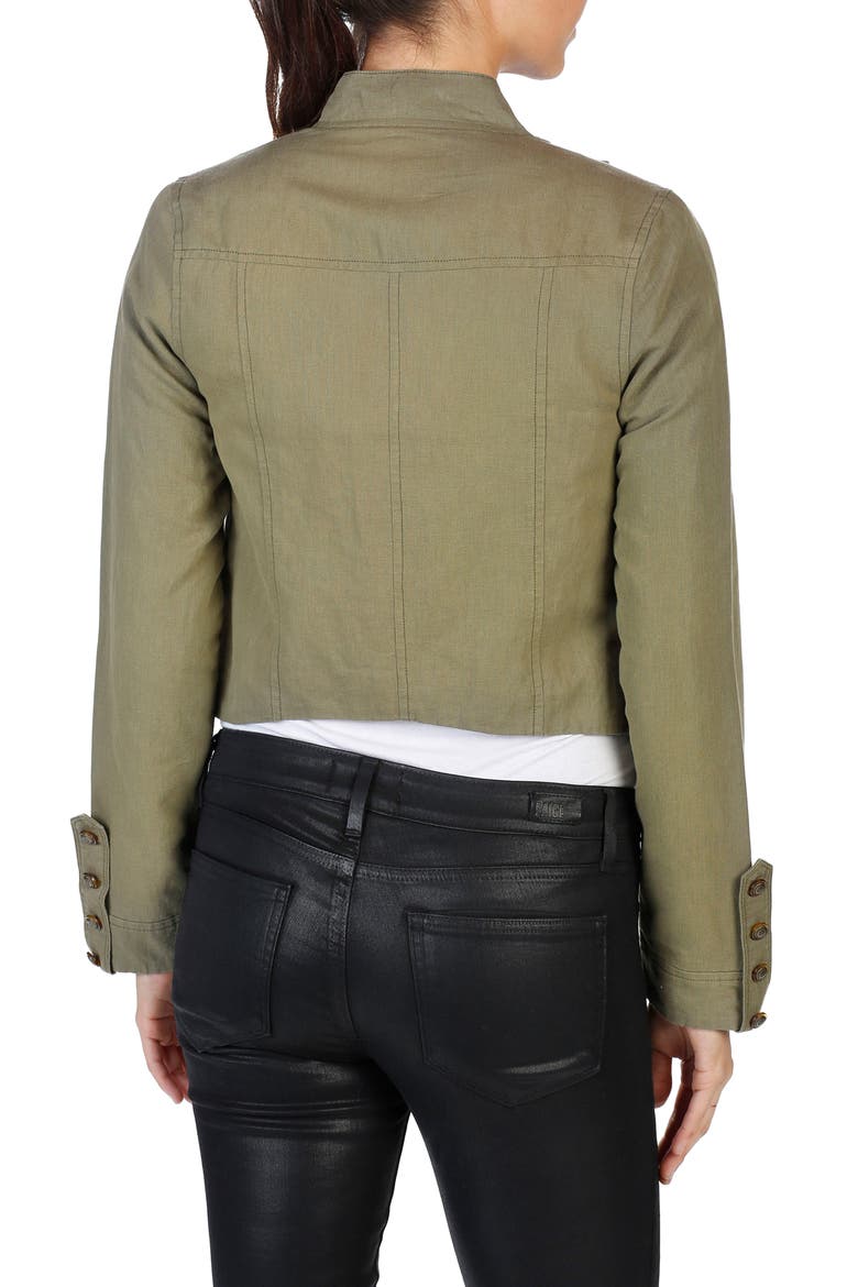 Ashley Military Jacket, Alternate, color, DESERT OLIVE