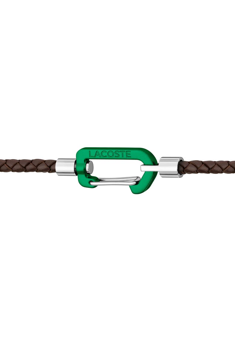 Lacoste Men's Matt Bracelet, Alternate, color, Brown