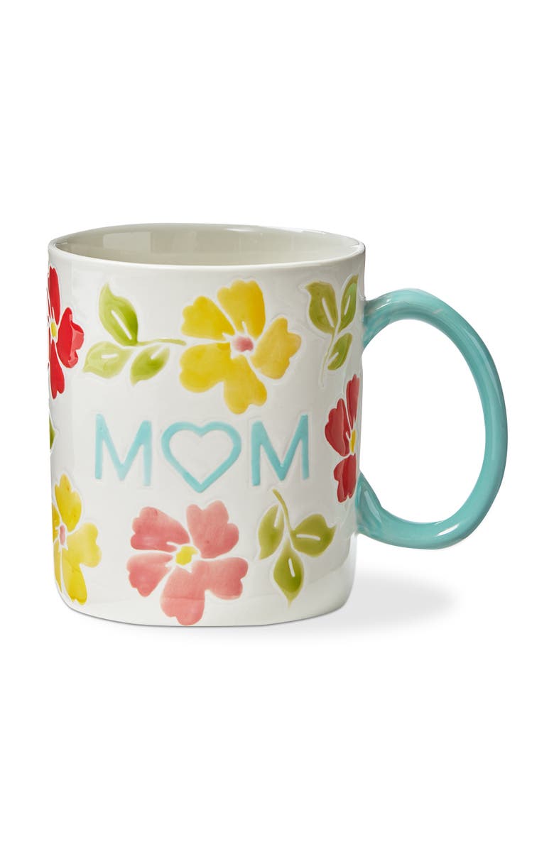 tag Mom Mug Multi Stoneware Spring, Main, color, White