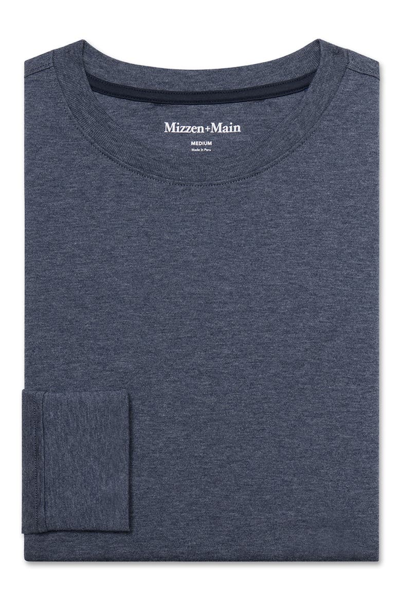 Palmer Trim Fit Pima Cotton T-Shirt, Alternate, color, DARK SLATE HEATHER