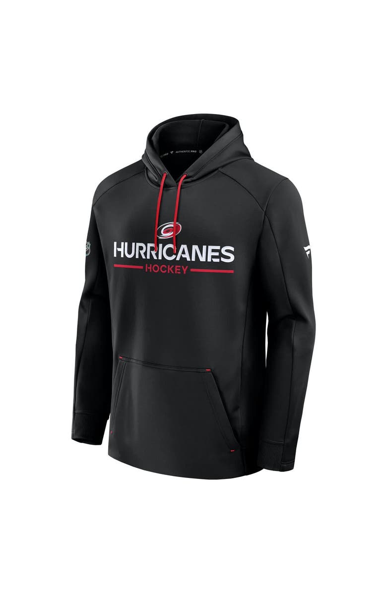FANATICS Men's Fanatics Black Carolina Hurricanes Authentic Pro Rink Hoodie, Alternate, color, Black