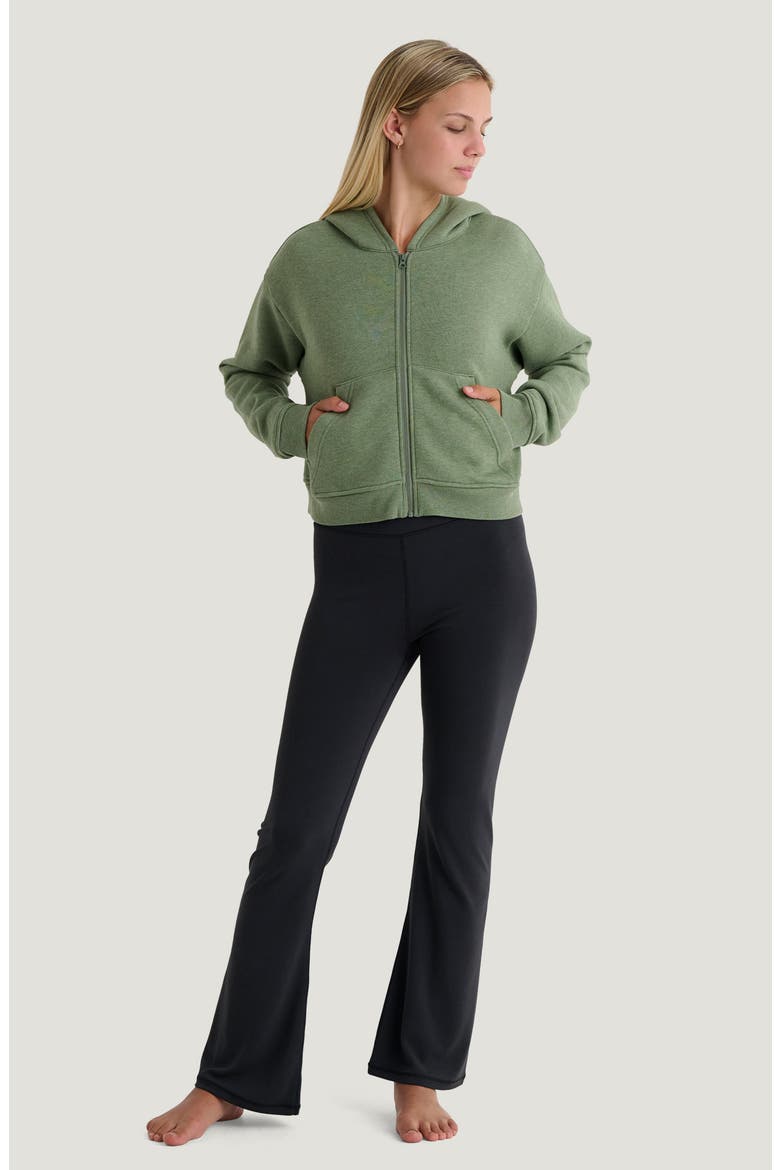 Full Zip Hoodie, Alternate, color, HEATHER OLIVINE