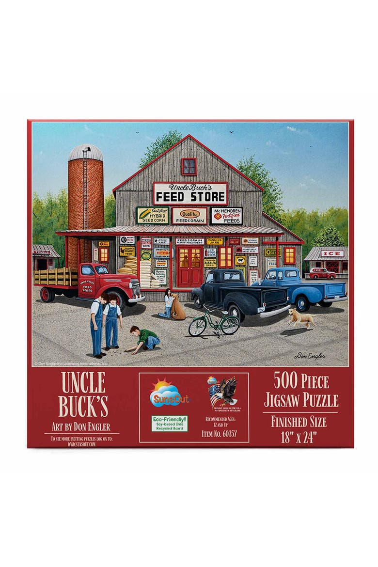 Uncle Buck's 500 piece Jigsaw Puzzle for Adults, Alternate, color, Multicolor