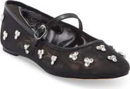 Stuart Weitzman Tammy Crystal Mary Jane Ballet Flat