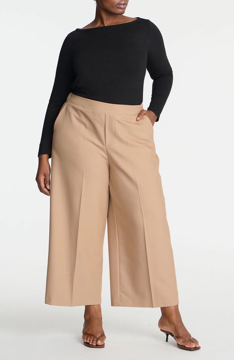 ELOQUII Boat Neck Long Sleeve T-Shirt, Alternate, color,