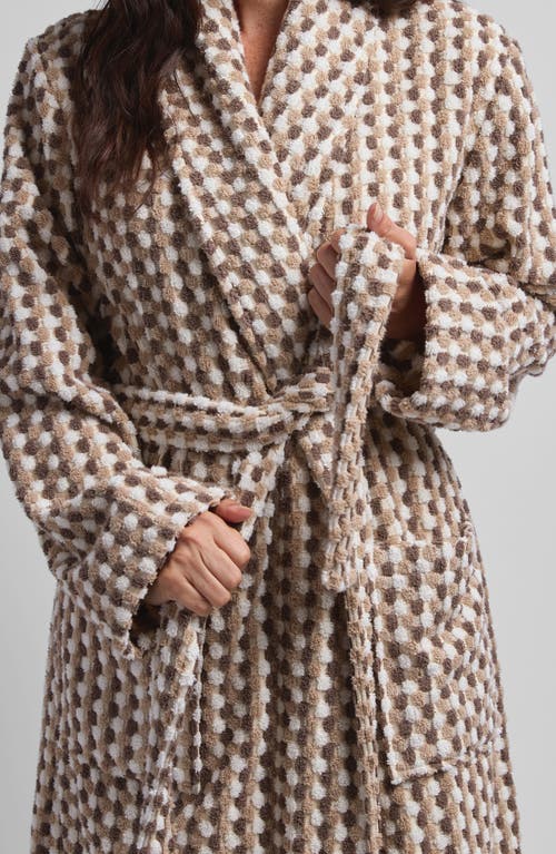 Parachute Mosaic Organic Cotton Robe In Ash And Toast
