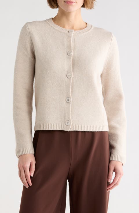 Cropped Cardigan Sweater