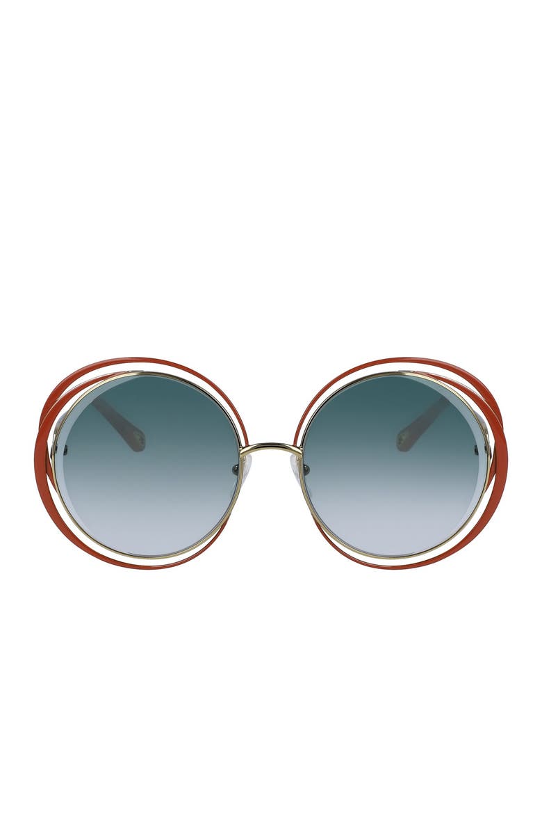 Chloé Carlina 59mm Round Sunglasses, Alternate, color,