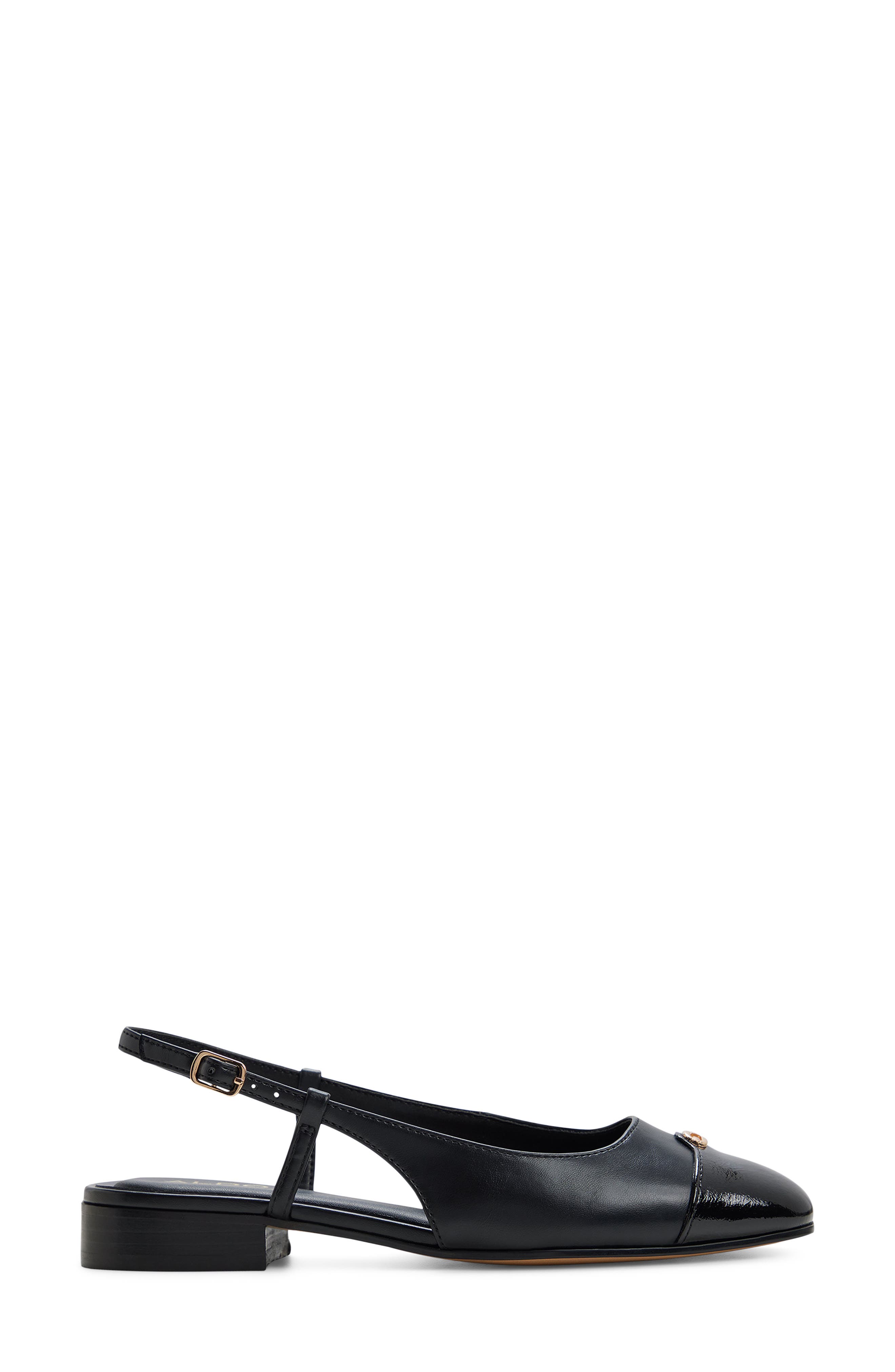 ALDO Maree Slingback Cap Toe Pump, Alternate, color, Black