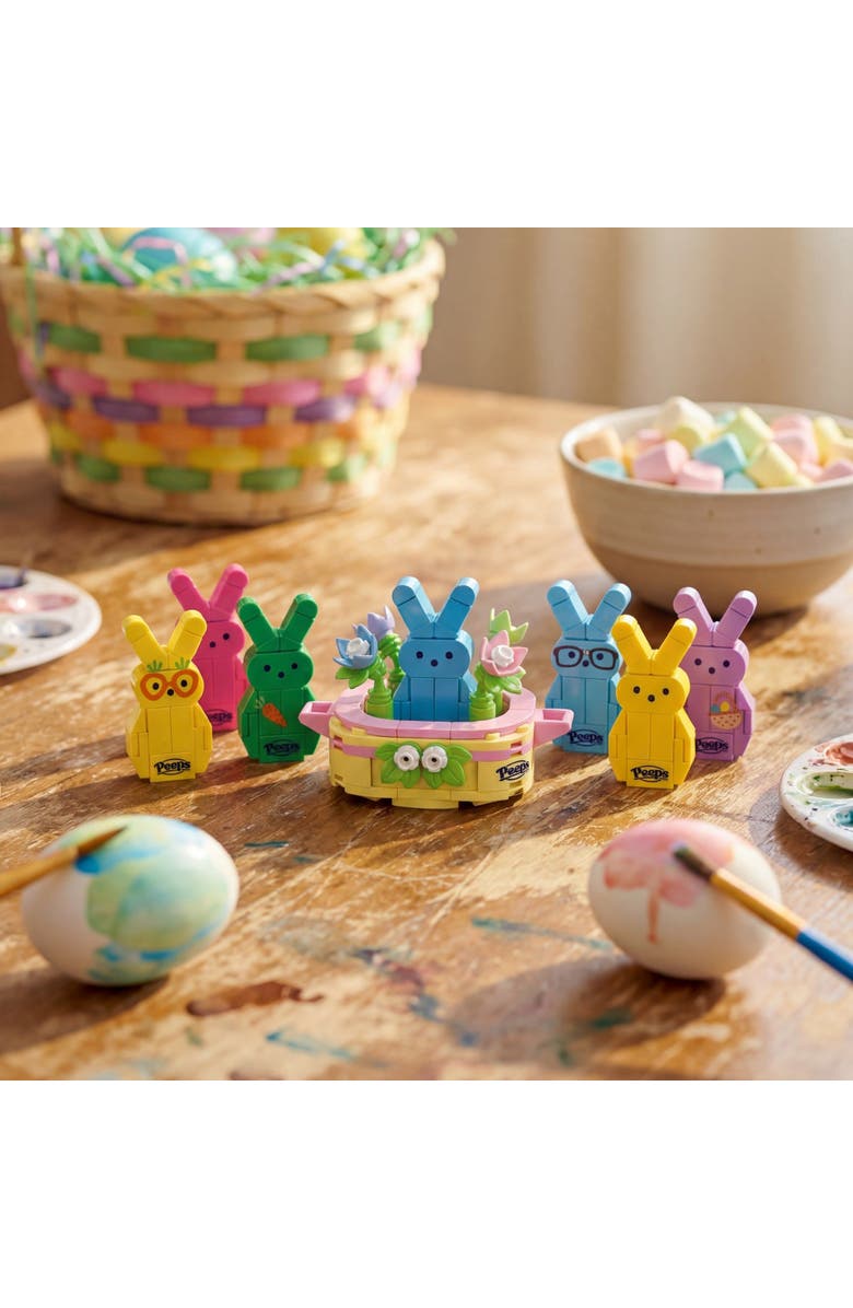 Brickcraft Peeps Blue Bunny Easter Basket Building Set, Alternate, color, Ivory