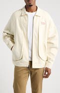 MALBON GOLF Field Cotton Two Way Zip Golf Jacket