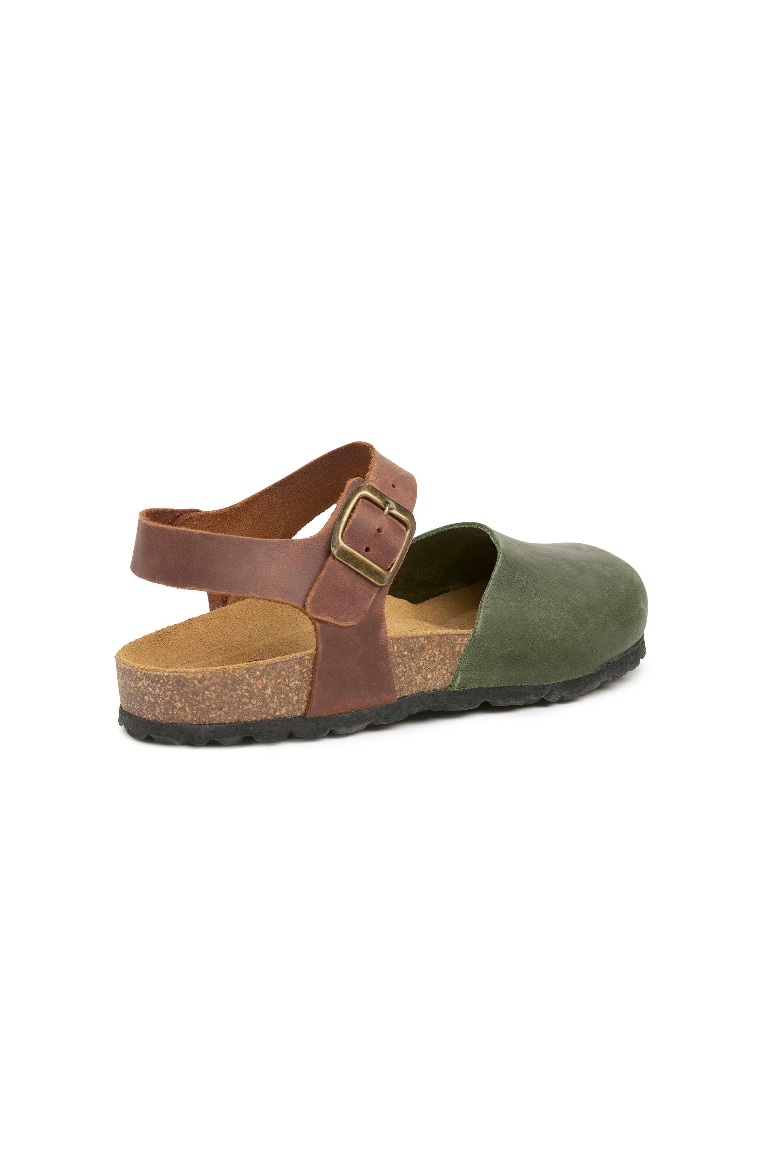 Celtic & Co. Closed Toe Sandal, Alternate, color, Olive / Tan