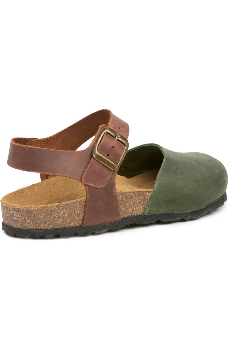 Celtic & Co. Closed Toe Sandal, Alternate, color, Olive / Tan