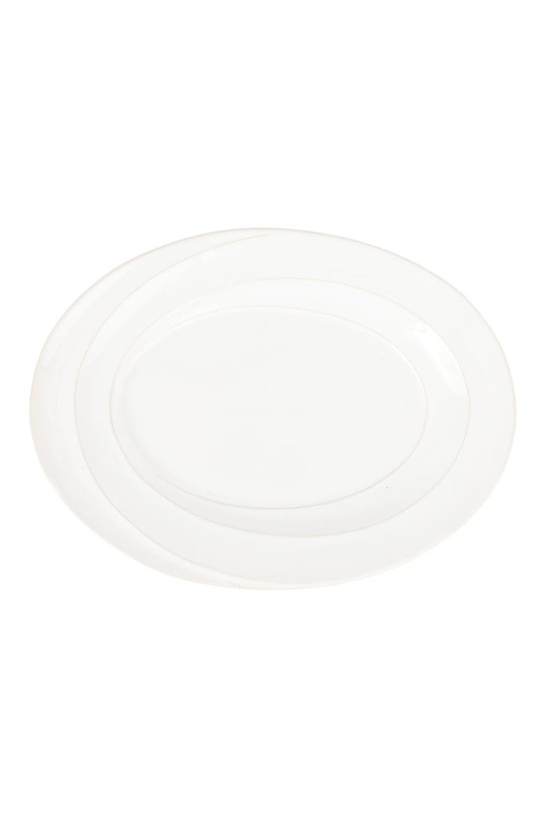 Luna Small Oval Platter, Main, color, WHITE